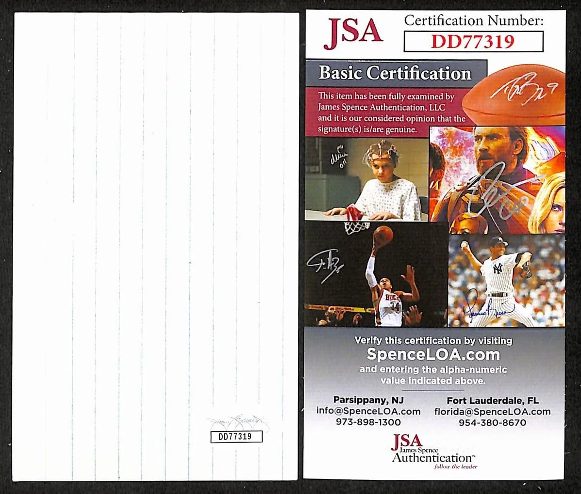 Robert Cray Signed/Autographed 3x5 Index Card Singer JSA BA205514, image 2