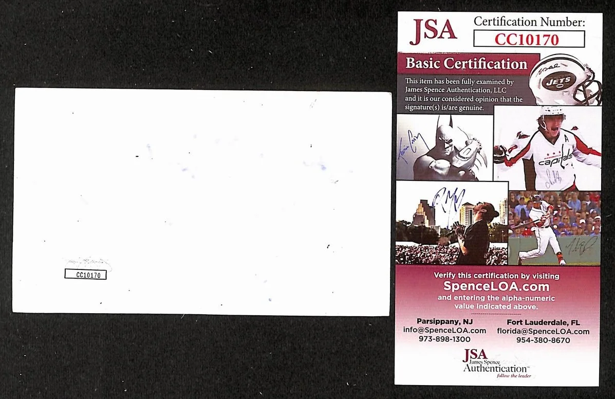Portia de Rossi Signed/Autographed 3x5 Index Card Actress JSA BA205507, изображение 2