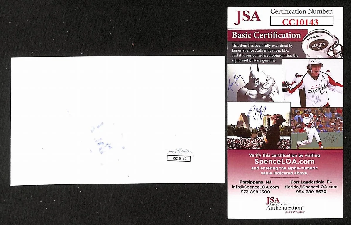 Ian Paice Signed/Autographed 3x5 Index Card Deep Purple JSA BA205506, изображение 2