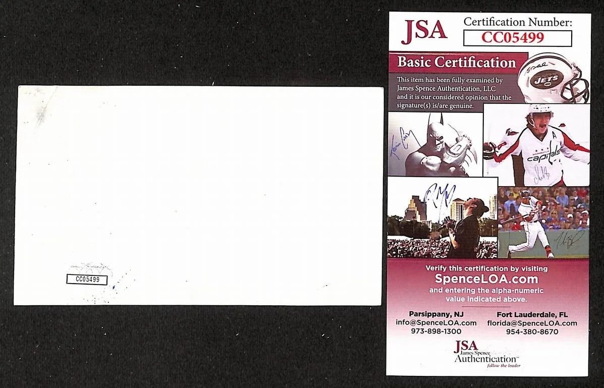 Rip Taylor Signed/Autographed 3x5 Index Card Comedian JSA BA205504, image 2
