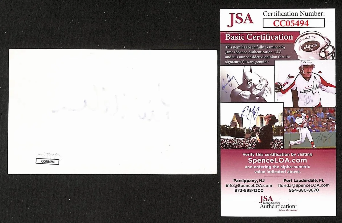 Liv Ullmann Signed/Autographed 3x5 Index Card Actress JSA BA205501, изображение 2