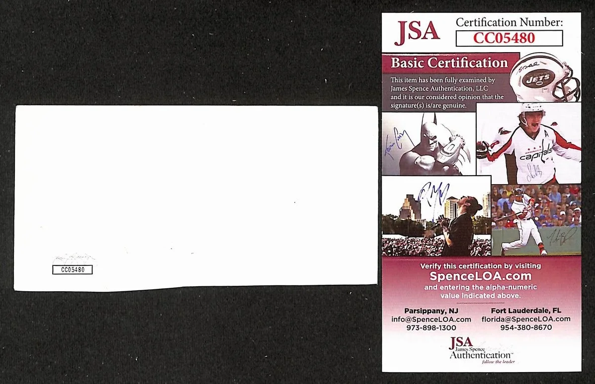 Darwood "Waldo" Kaye Signed/Autographed 3x5 Index Card Actor JSA BA205497, изображение 2