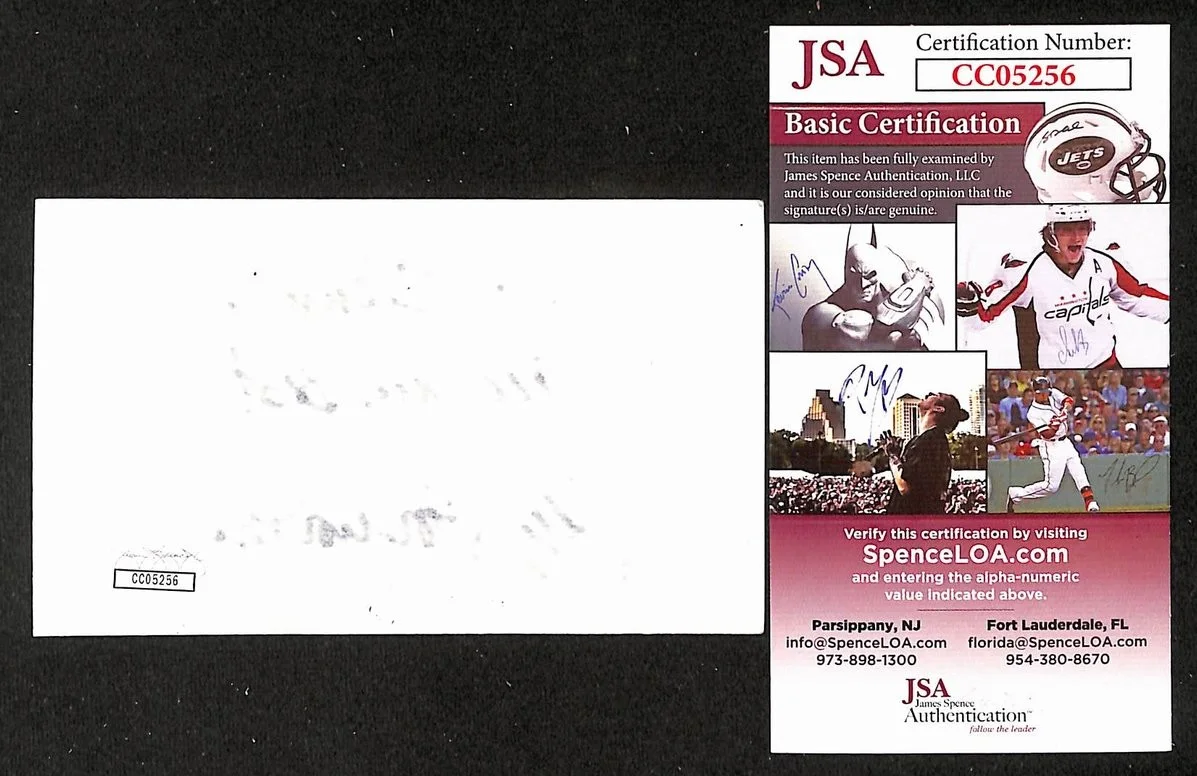 Jeff Foxworthy Signed/Autographed 3x5 Index Card Comedian JSA BA205492, изображение 2