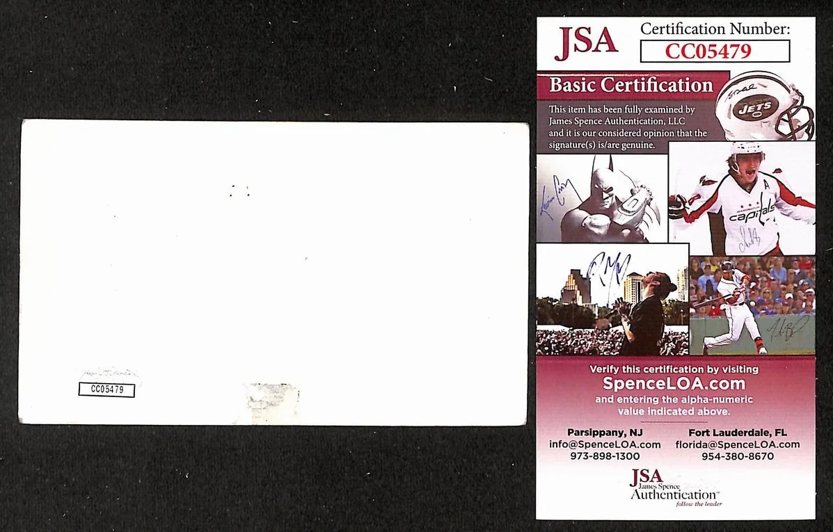 Darwood "Waldo" Kaye Signed/Autographed 3x5 Index Card Actor JSA BA205496, изображение 2