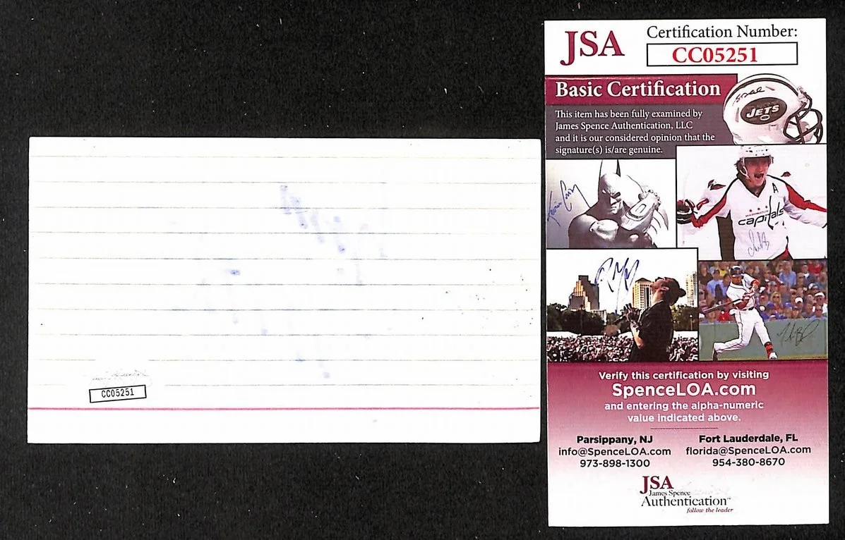 Brad Garrett Signed/Autographed 3x5 Index Card Actor JSA BA205491, image 2