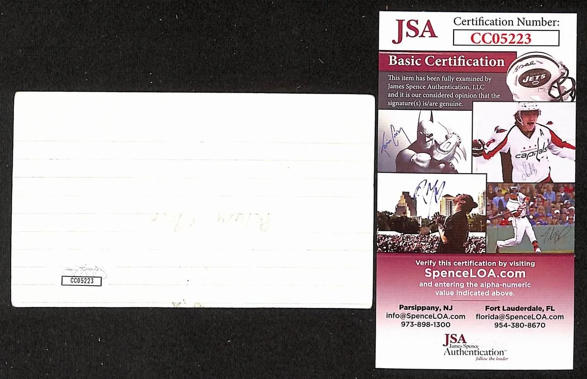 Petula Clark Signed/Autographed 3x5 Index Card Actress JSA BA205488, image 2