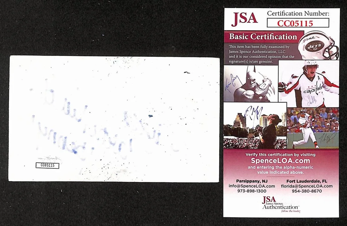Angela Cartwright Signed/Autographed 3x5 Index Card Actress JSA BA205482, изображение 2