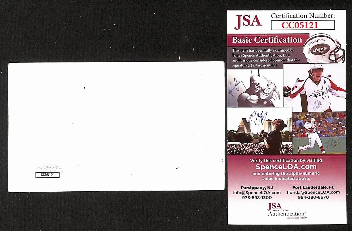 Jeff Foxworthy Signed/Autographed 3x5 Index Card Comedian JSA BA205483, изображение 2