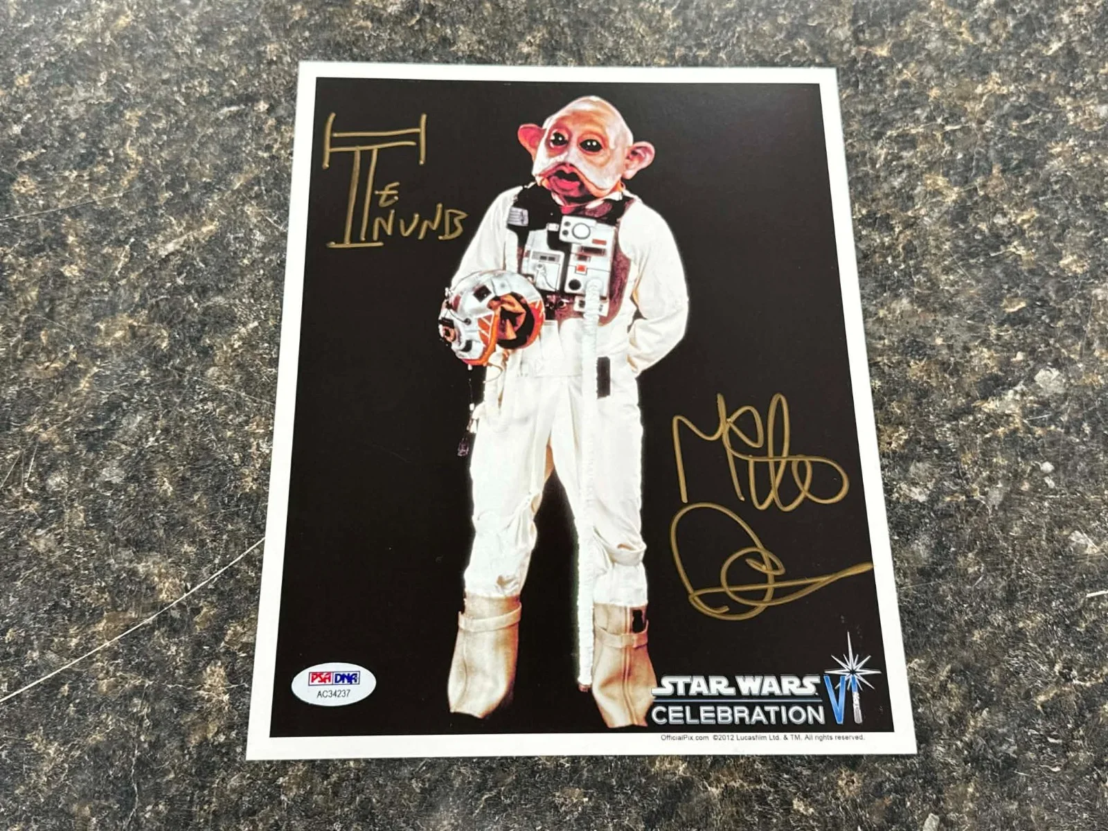 Mike Quinn — Mike Quinn Signed Autograph 8x10 Star Wars Ten Numb Photo w/ PSA/DNA C.O.A, изображение 2