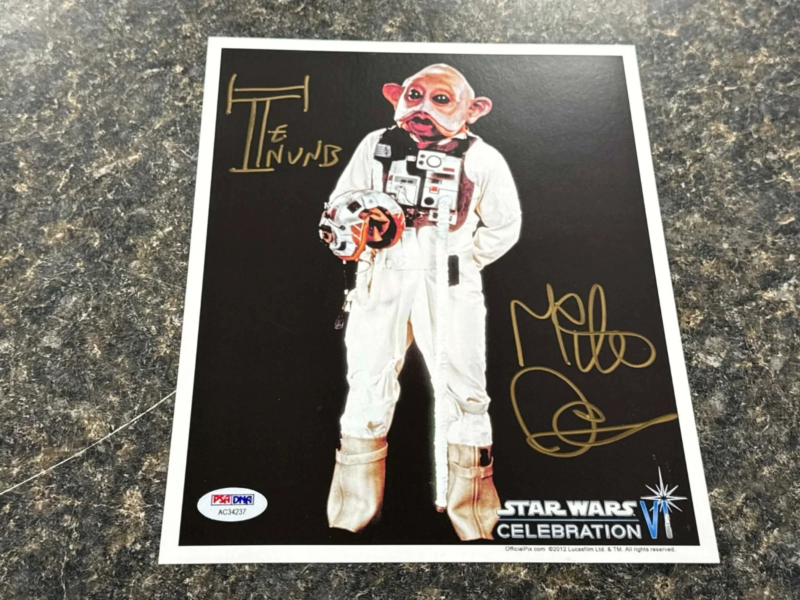 Mike Quinn — Mike Quinn Signed Autograph 8x10 Star Wars Ten Numb Photo w/ PSA/DNA C.O.A, изображение 4