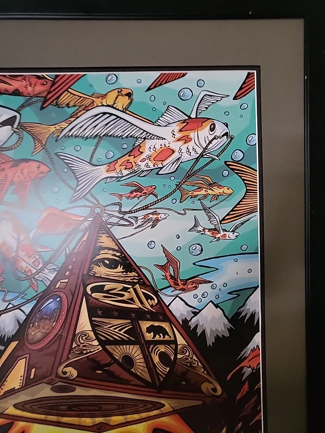 rare 311 dont tread on me fall tour 2005 framed poster, image 2