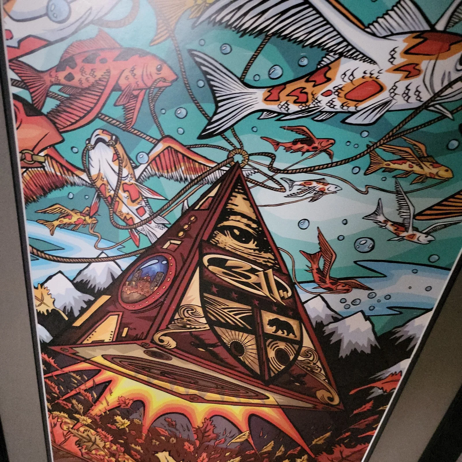 rare 311 dont tread on me fall tour 2005 framed poster, image 3