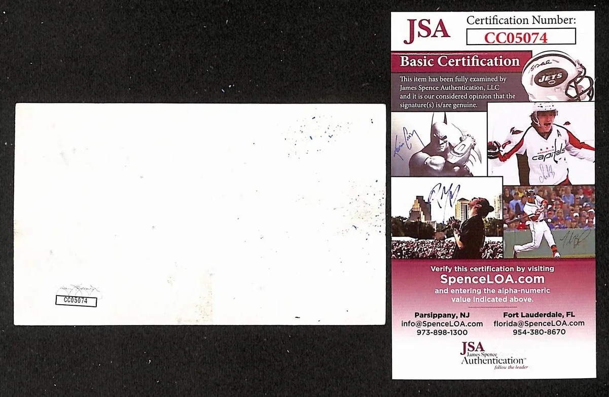 Ruby Keeler Signed/Autographed 3x5 Index Card Actress JSA BA205474, image 2