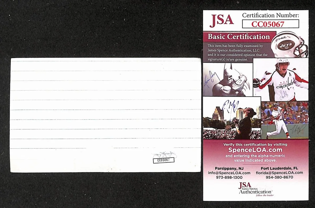 Joanne Woodward Signed/Autographed 3x5 Index Card Actress JSA BA205472, image 2