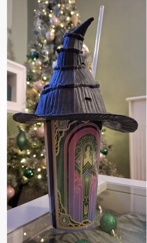 Wicked For Good Cineworld Black Witch Hat Lid Soda Cup 32oz – Brand New, изображение 2