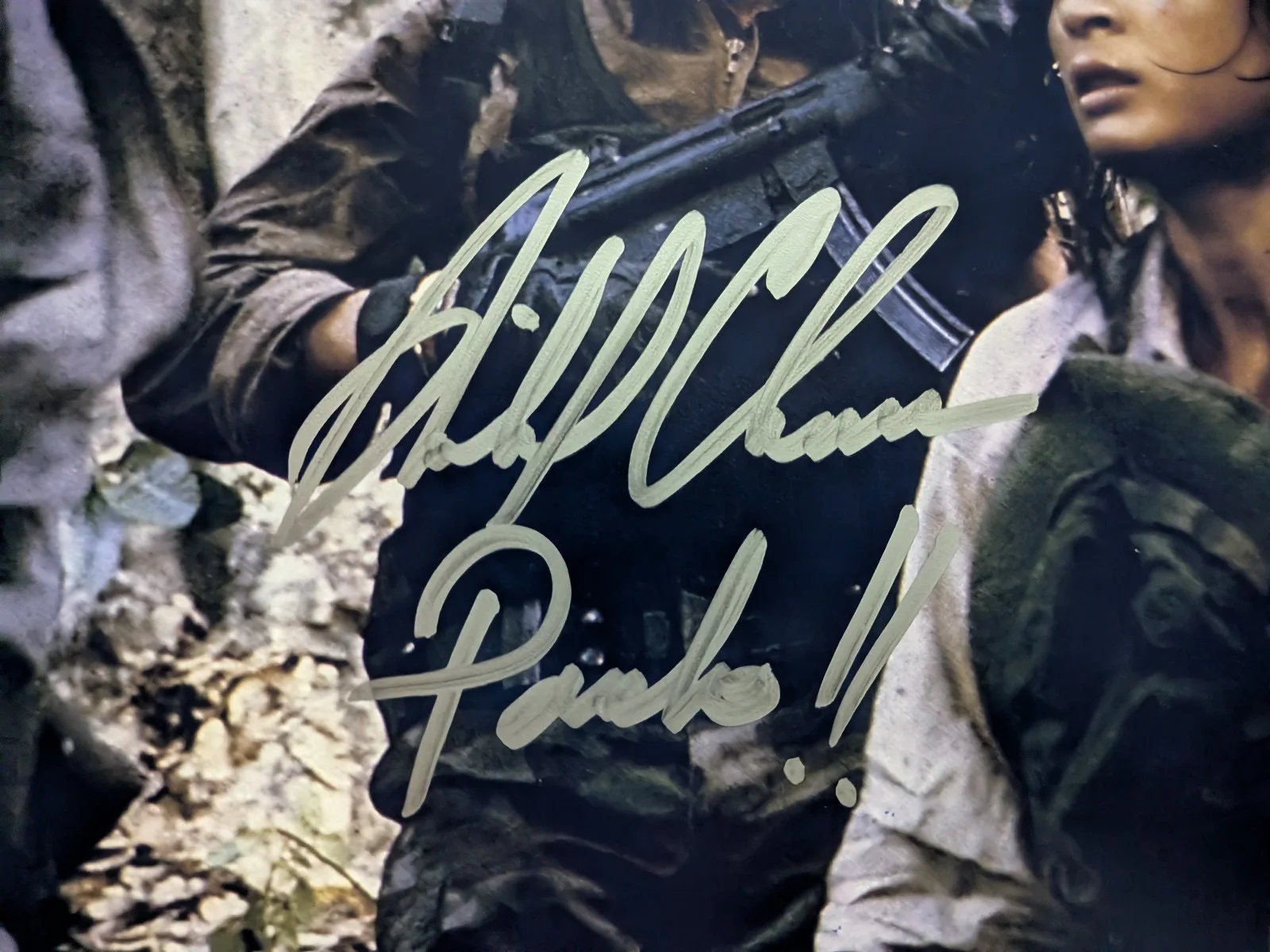 RICHARD CHAVES Signed Predator 8x10 Photo Poncho Autograph JSA COA ds, image 2