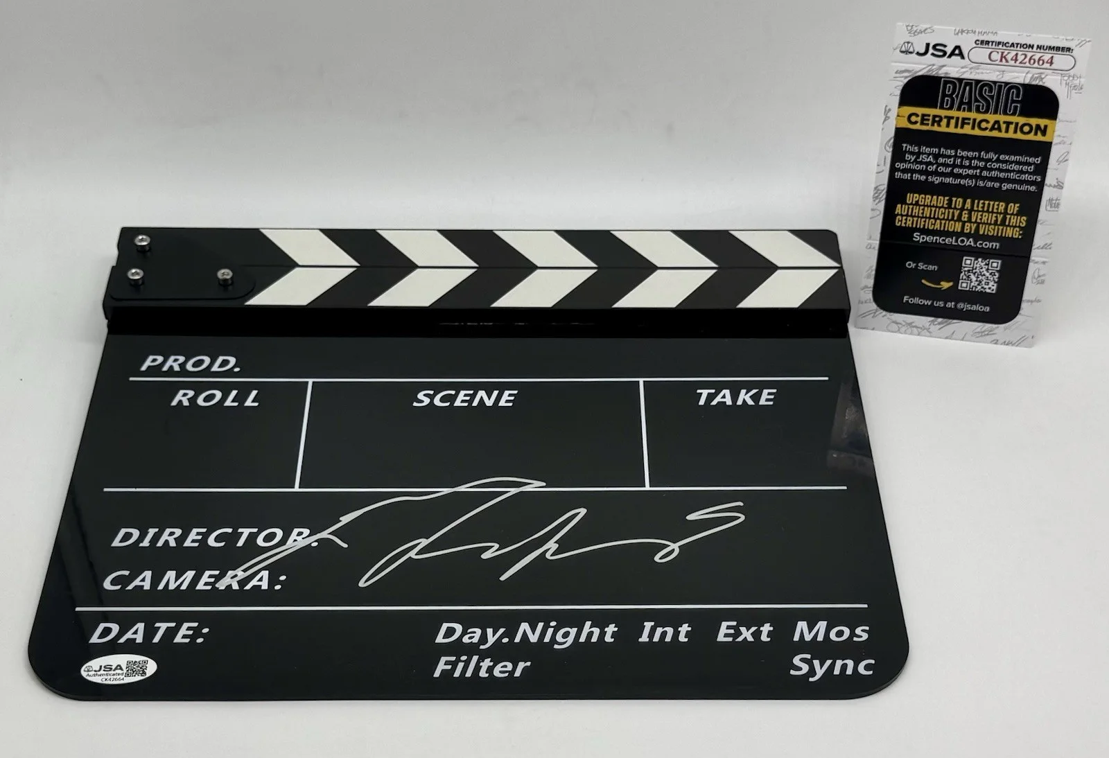 MEL GIBSON — MEL GIBSON HAND SIGNED AUTOGRAPH CLAPBOARD +JSA COA DIRECTOR CLAPPER BRAVEHEART, image 3
