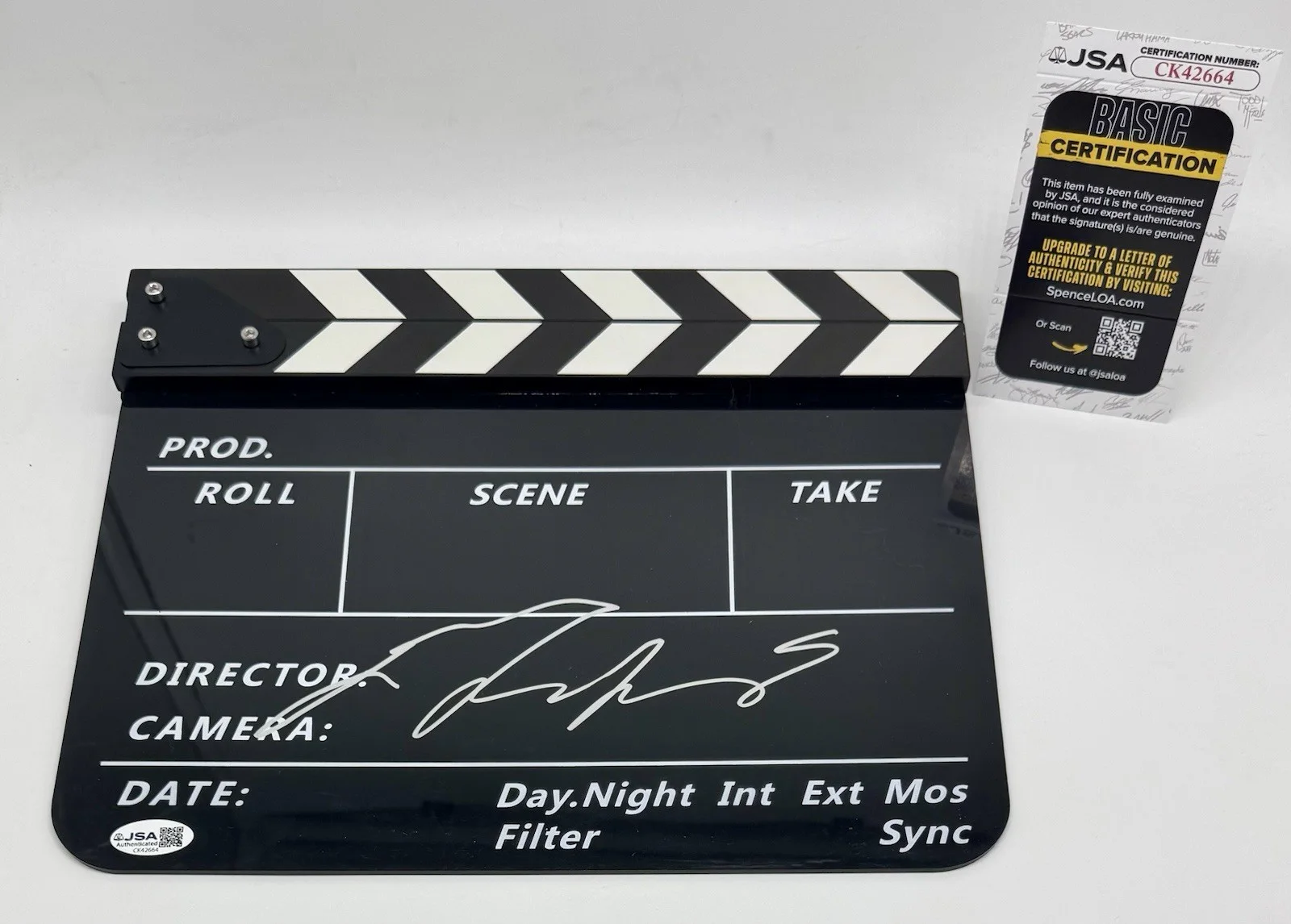 MEL GIBSON — MEL GIBSON HAND SIGNED AUTOGRAPH CLAPBOARD +JSA COA DIRECTOR CLAPPER BRAVEHEART, image 5