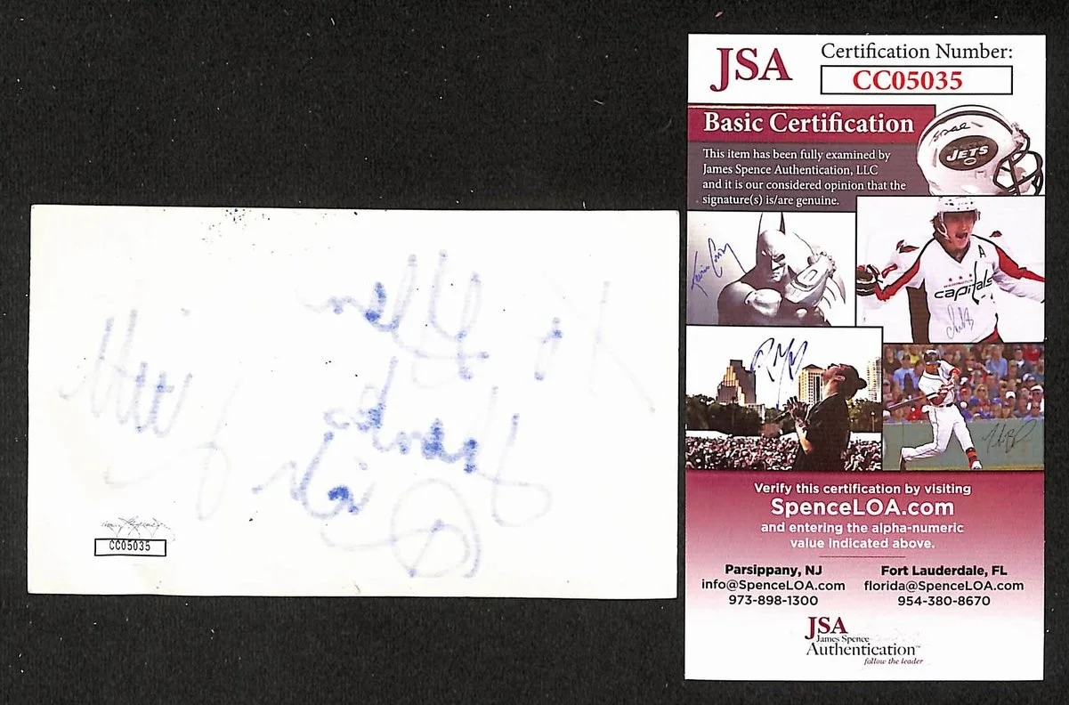 Rich Little Signed/Autographed 3x5 Index Card Comedian JSA BA205468, изображение 2