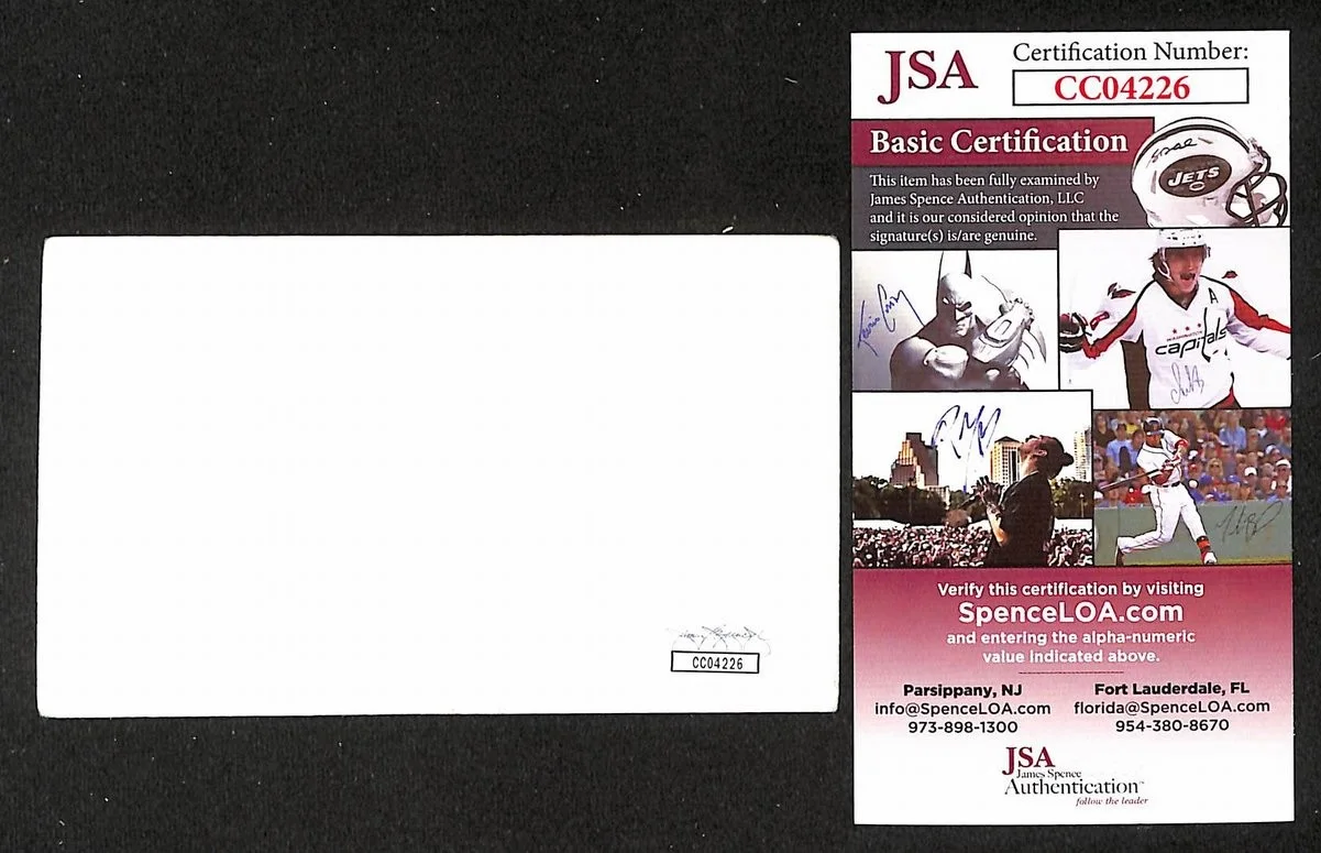 Rik Emmett Signed/Autographed 3x5 Index Card Guitarist Triumph JSA BA205465, изображение 2