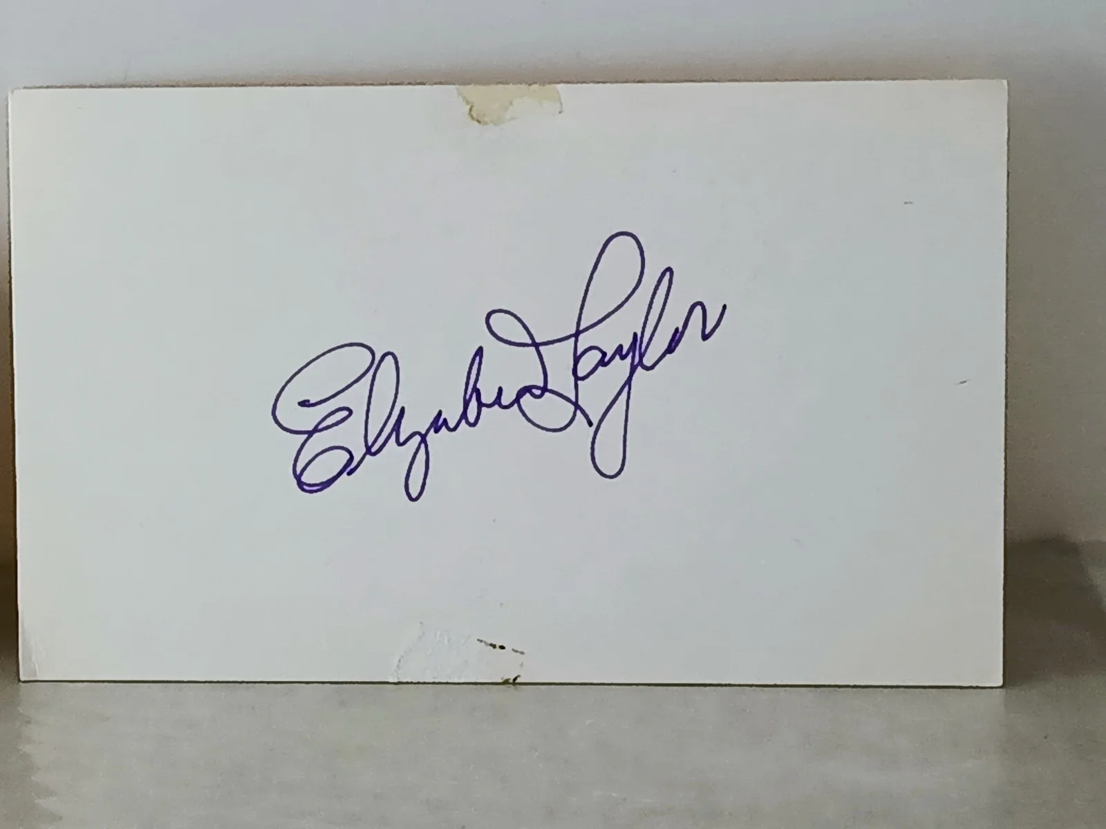 Small Autograph Collection, Cher on a laminated stub, Elizabeth Taylor, Bob Hope, image 2