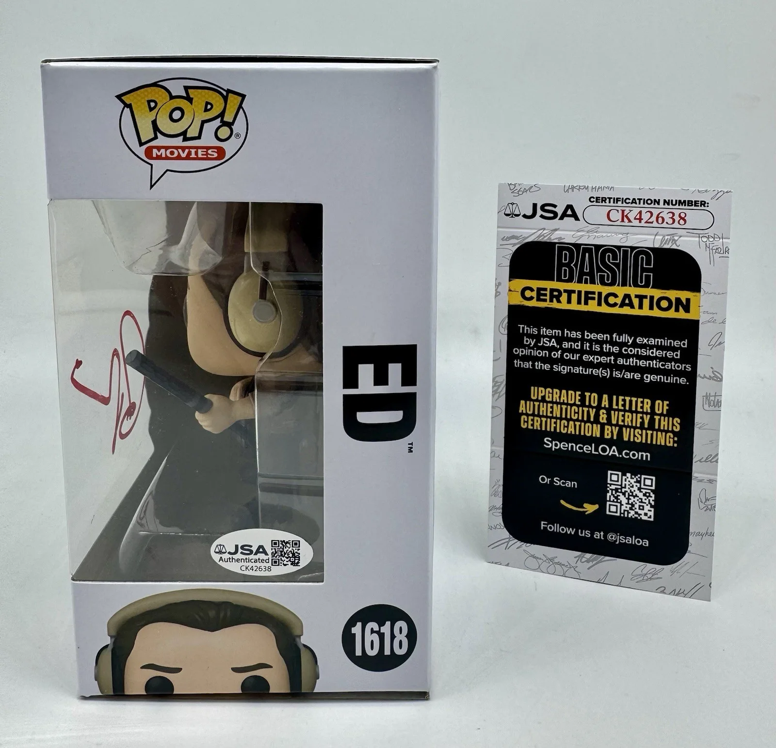 PATRICK WILSON — PATRICK WILSON HAND SIGNED AUTOGRAPH "ED" THE CONJOURING FUNKO POP + JSA COA, image 3