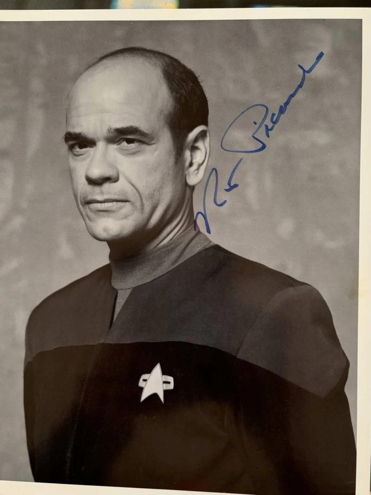 Robert Picardo — Robert Picardo signed 8x10” B/W Photo Star Trek Next Generation, Voyager.