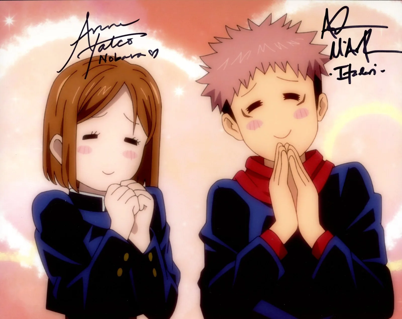 Anne Yatco, Adam McArthur — Jujutsu Kaisen 8x10 Signed Photo McArthur, Yatco JSA Certified Autograph
