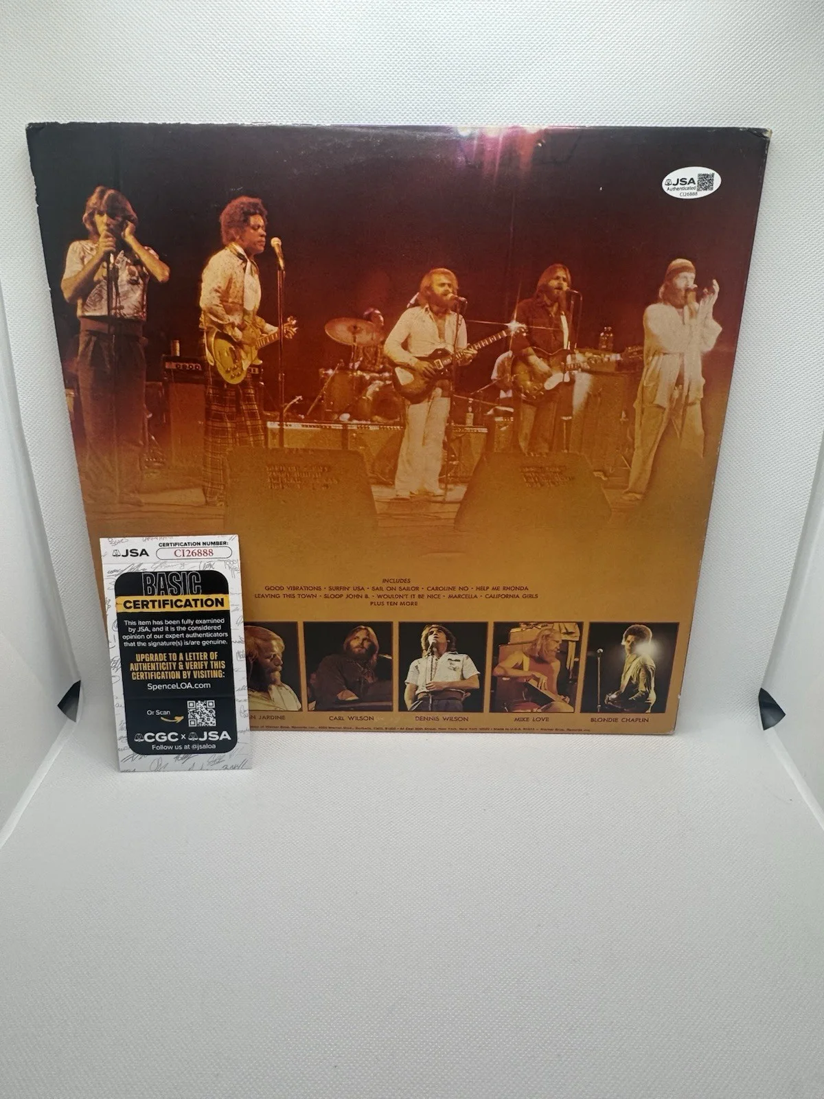 MIKE LOVE SIGNED VINYL IN CONCERT BEACH BOYS AUTOGRAPH JSA COA RECORD LP LIVE, image 2