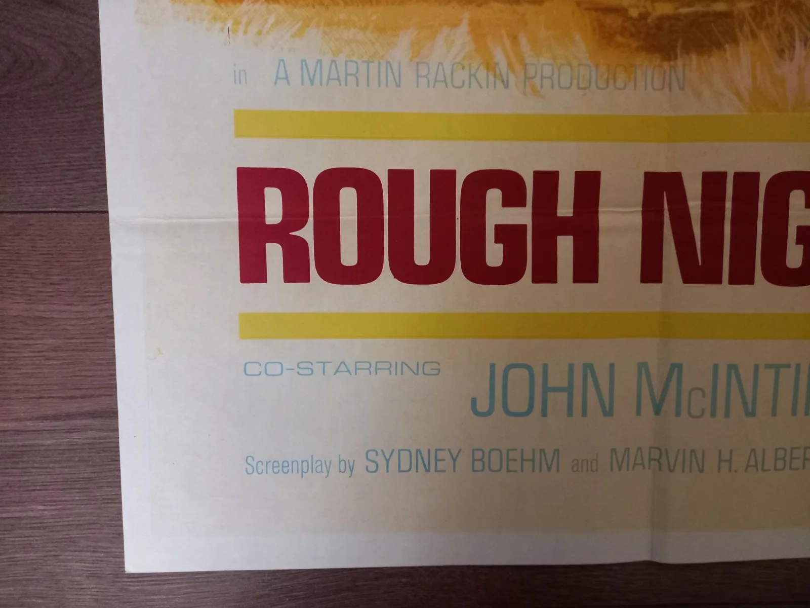 ROUGH NIGHT IN JERICHO 1967 BRITISH QUAD POSTER GEORGE PEPPARD JEAN SIMMONS, image 2