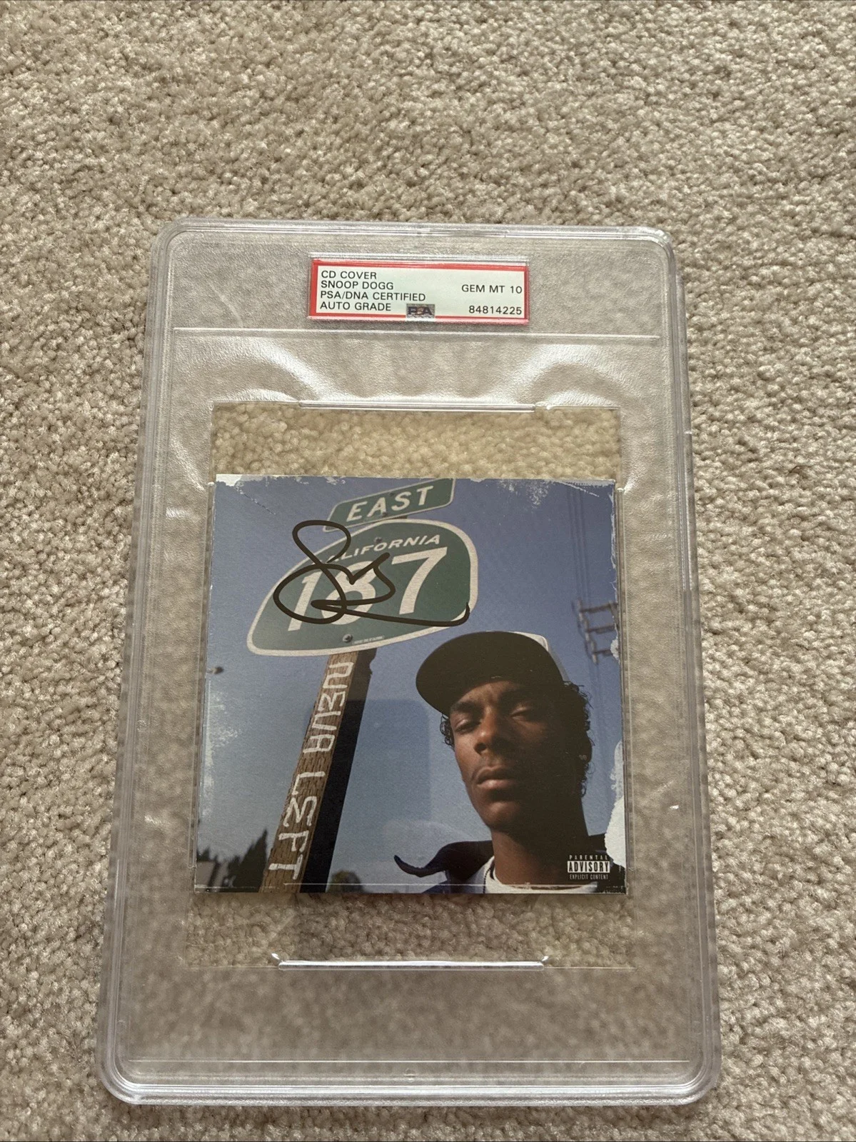Snoop Dogg Signed Auto CD Encapsulated PSA COA NEVA Left Auto Graded 10, image 2