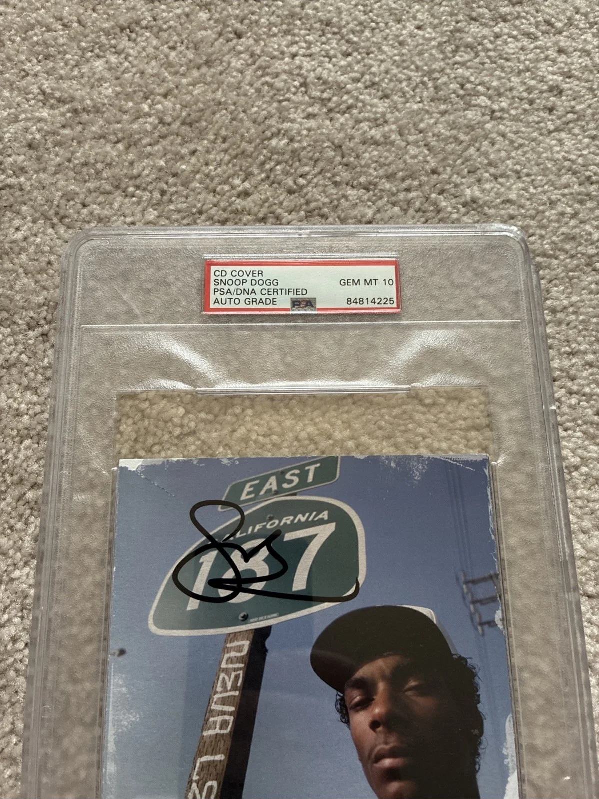 Snoop Dogg Signed Auto CD Encapsulated PSA COA NEVA Left Auto Graded 10, image 3