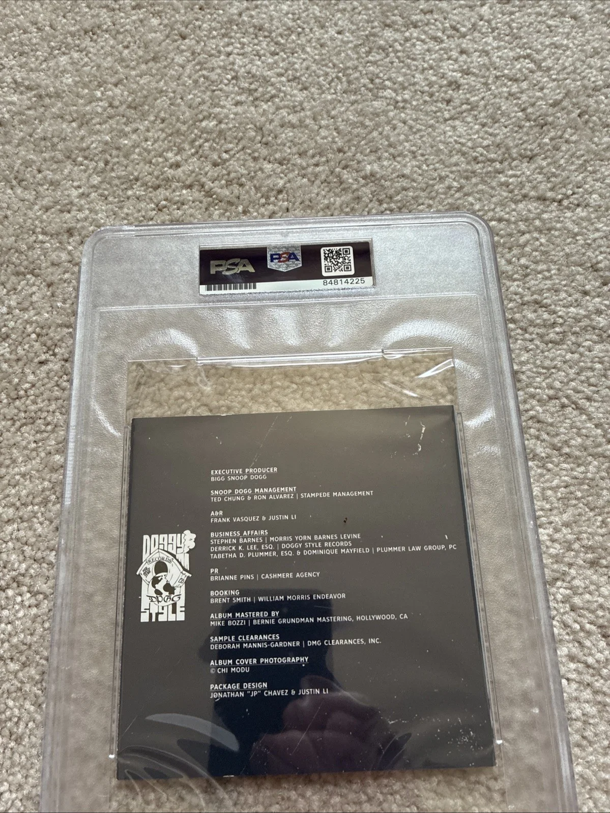 Snoop Dogg Signed Auto CD Encapsulated PSA COA NEVA Left Auto Graded 10, image 5