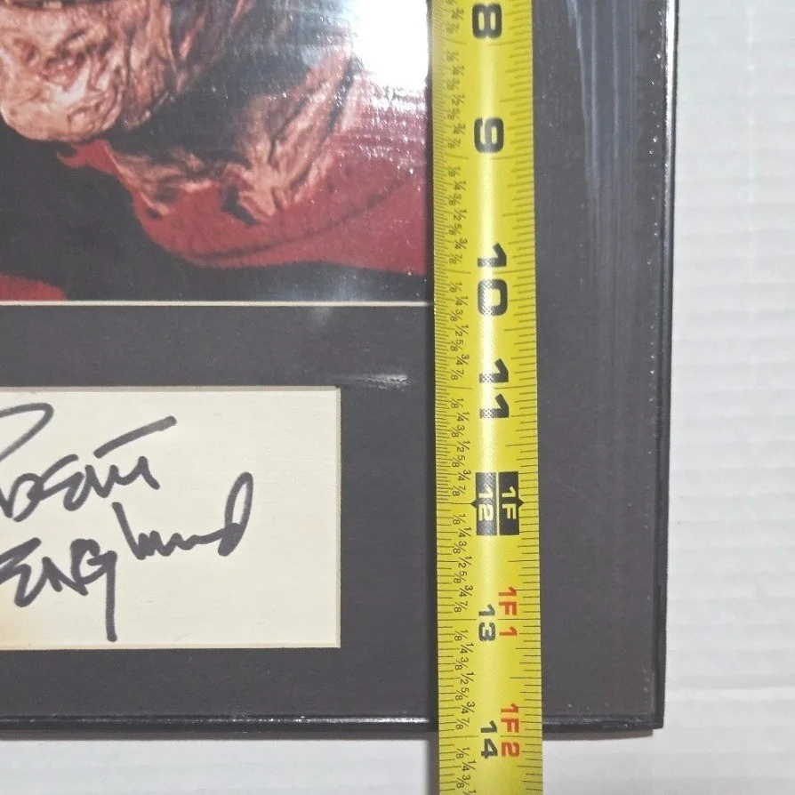 Robert Englund Signed Freddy Krueger Framed Photo Display (No COA), image 2