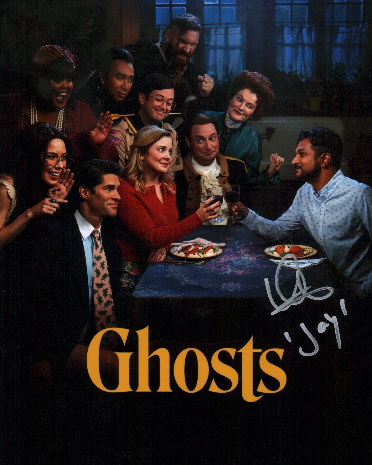 Utkarsh Ambudkar — Utkarsh Ambudkar Ghosts 8x10 Signed Photo JSA Certified Autograph