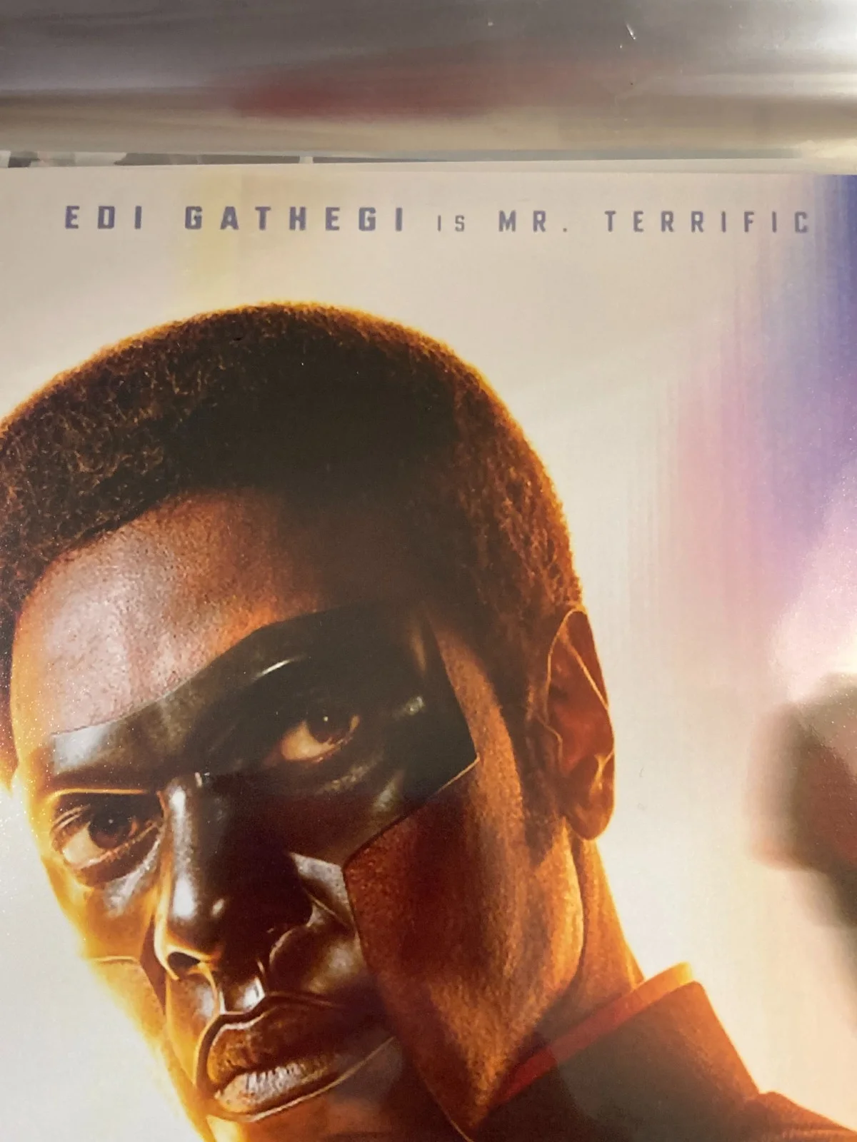 EDI GATHEGI- Superman Movie "Mr. Terrific" Signed 8 x 10 Photo with COA, image 3