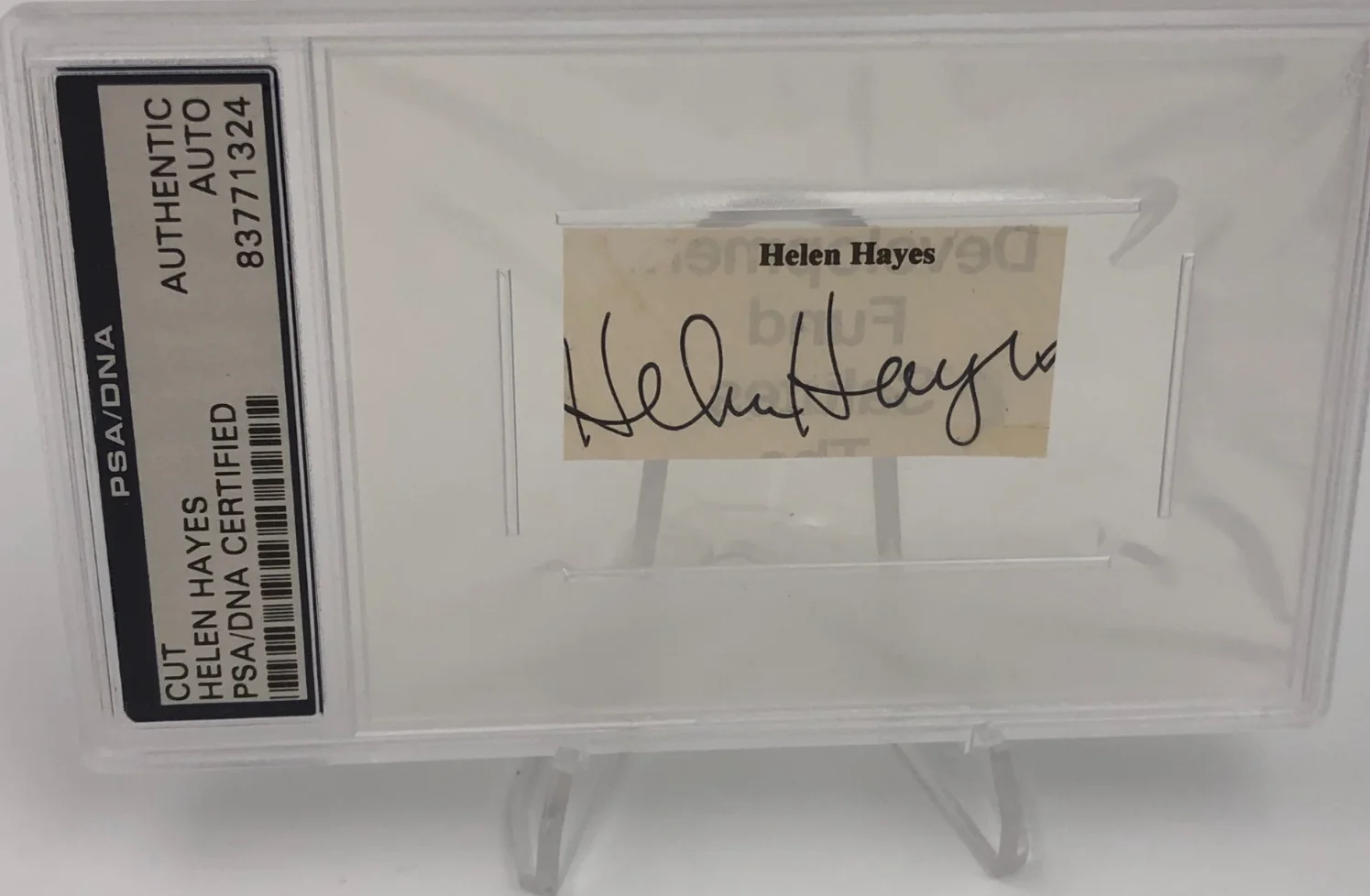 HELEN HAYES — HELEN HAYES PSA AUTO Authentic Signed Card FIRST LADY of AMERICAN THEATRE - EGOT
