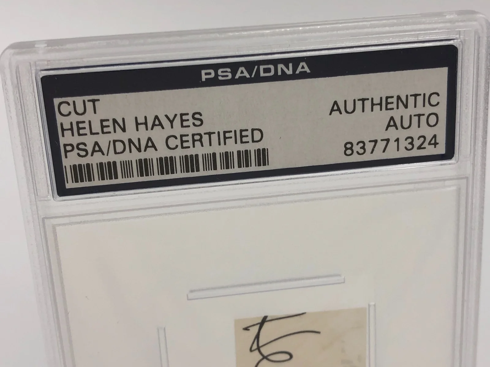 HELEN HAYES — HELEN HAYES PSA AUTO Authentic Signed Card FIRST LADY of AMERICAN THEATRE - EGOT, изображение 2