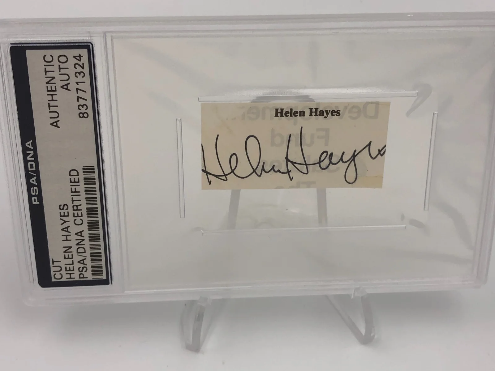 HELEN HAYES — HELEN HAYES PSA AUTO Authentic Signed Card FIRST LADY of AMERICAN THEATRE - EGOT, изображение 4