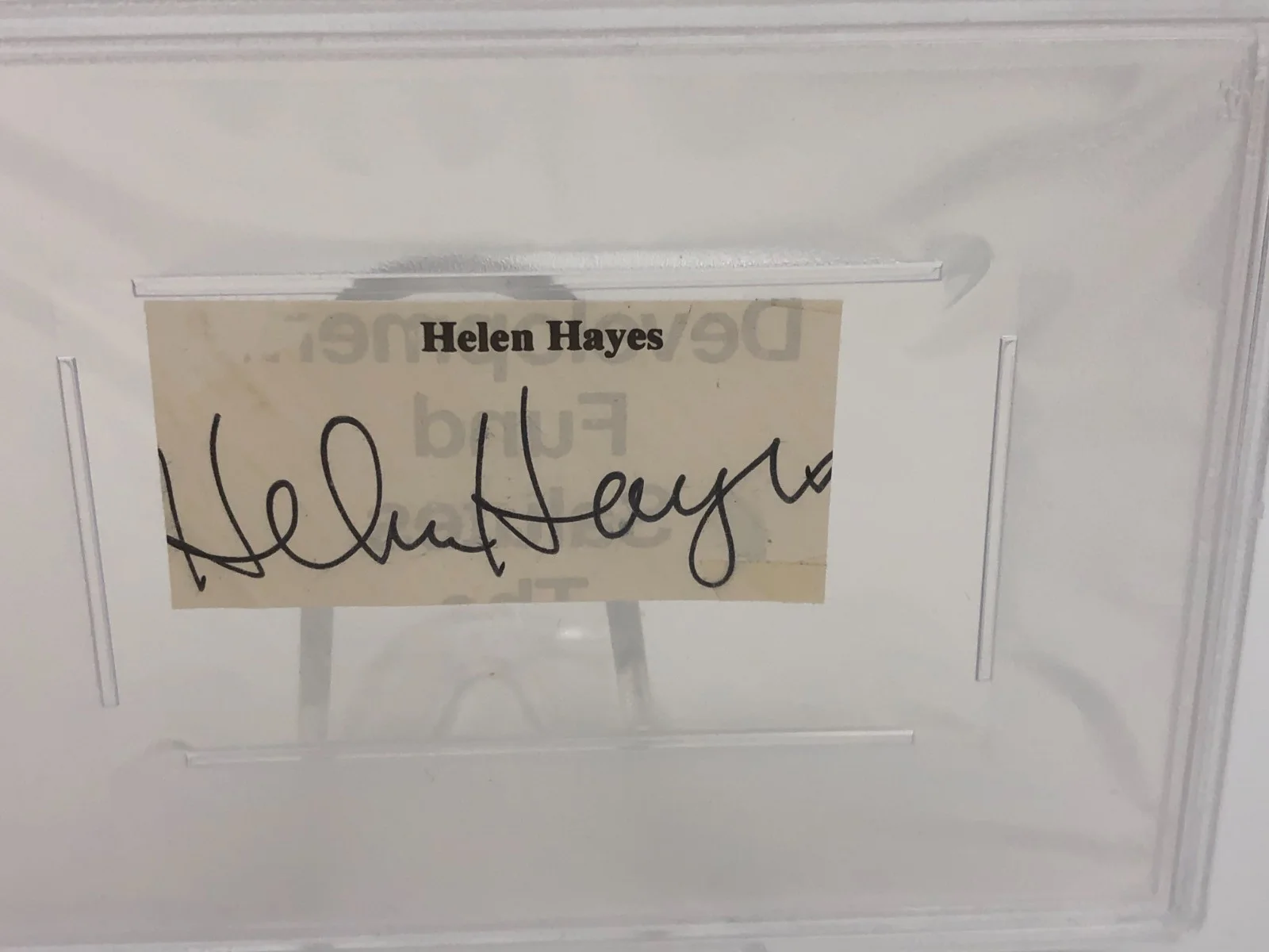 HELEN HAYES — HELEN HAYES PSA AUTO Authentic Signed Card FIRST LADY of AMERICAN THEATRE - EGOT, изображение 5