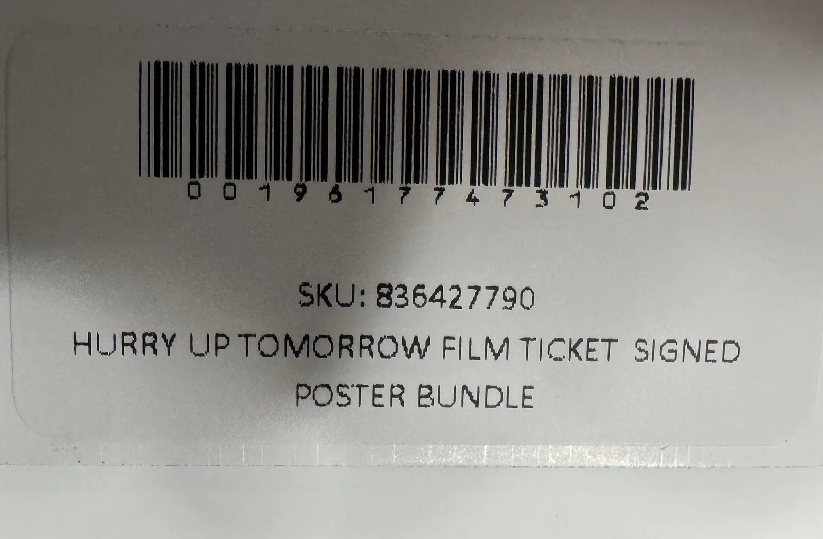 The Weeknd Hurry Up Tomorrow Original Signed Movie Poster 24x36, image 3