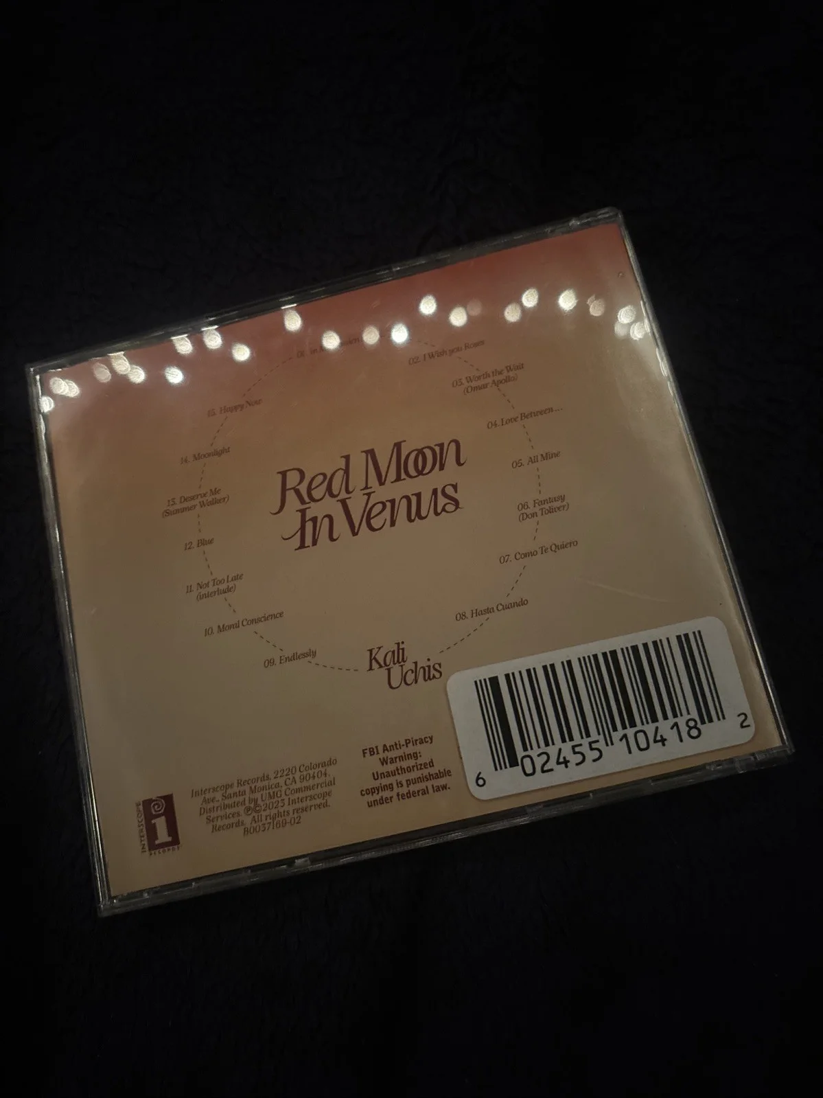 Kali Uchis - Red Moon In Venus SIGNED CD, image 2