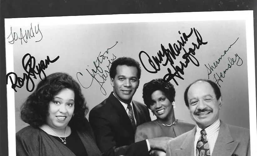 Original Hand Signed 1980's cast of sitcom "Amen" 8 x 10 photo, изображение 2
