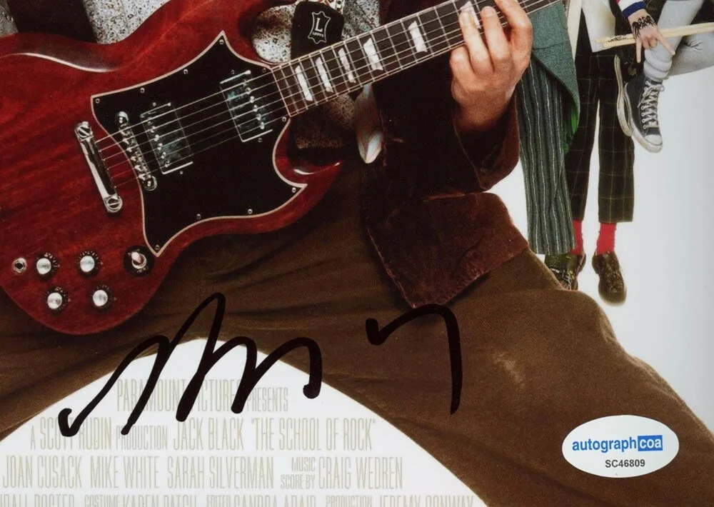 RICHARD LINKLATER — Richard Linklater signed "SCHOOL OF ROCK" 8x10 Photo DIRECTOR Hit man ACOA COA, изображение 3