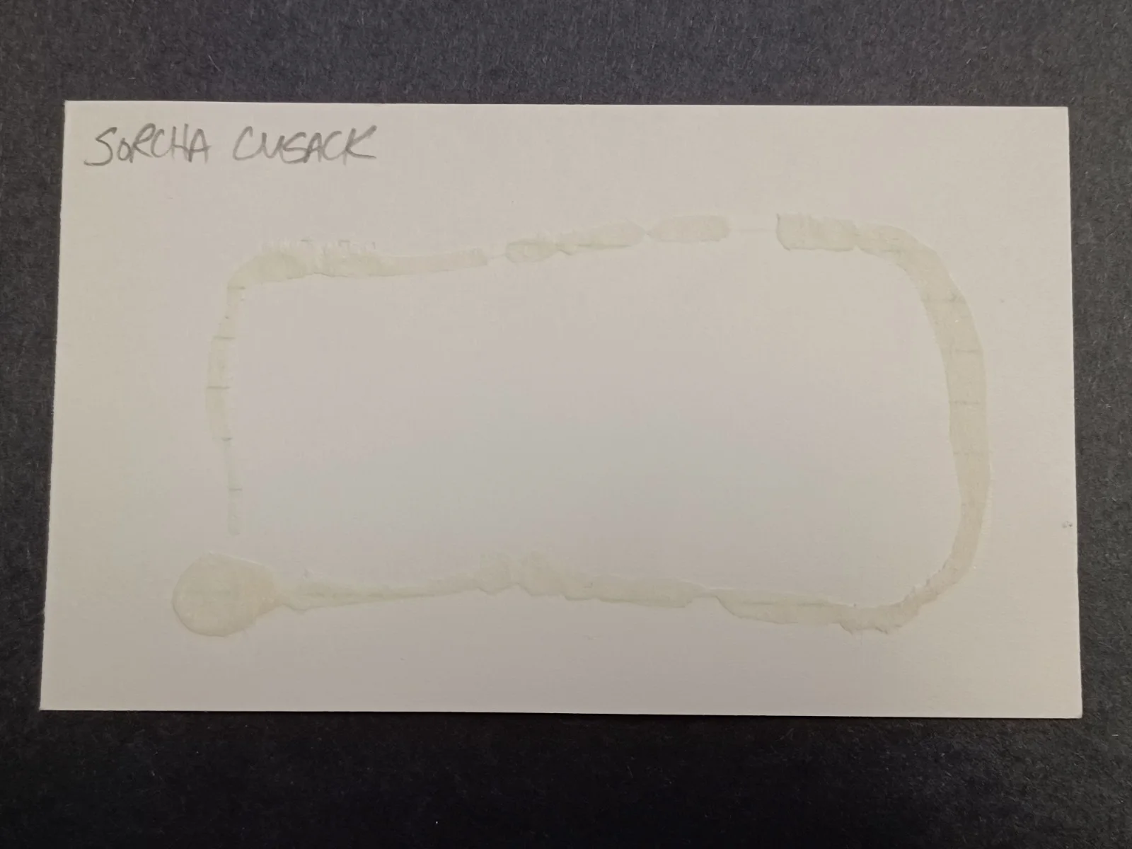 Sorcha Cusack Signed Index Card - Father Brown, Jane Eyre, Casualty, image 2