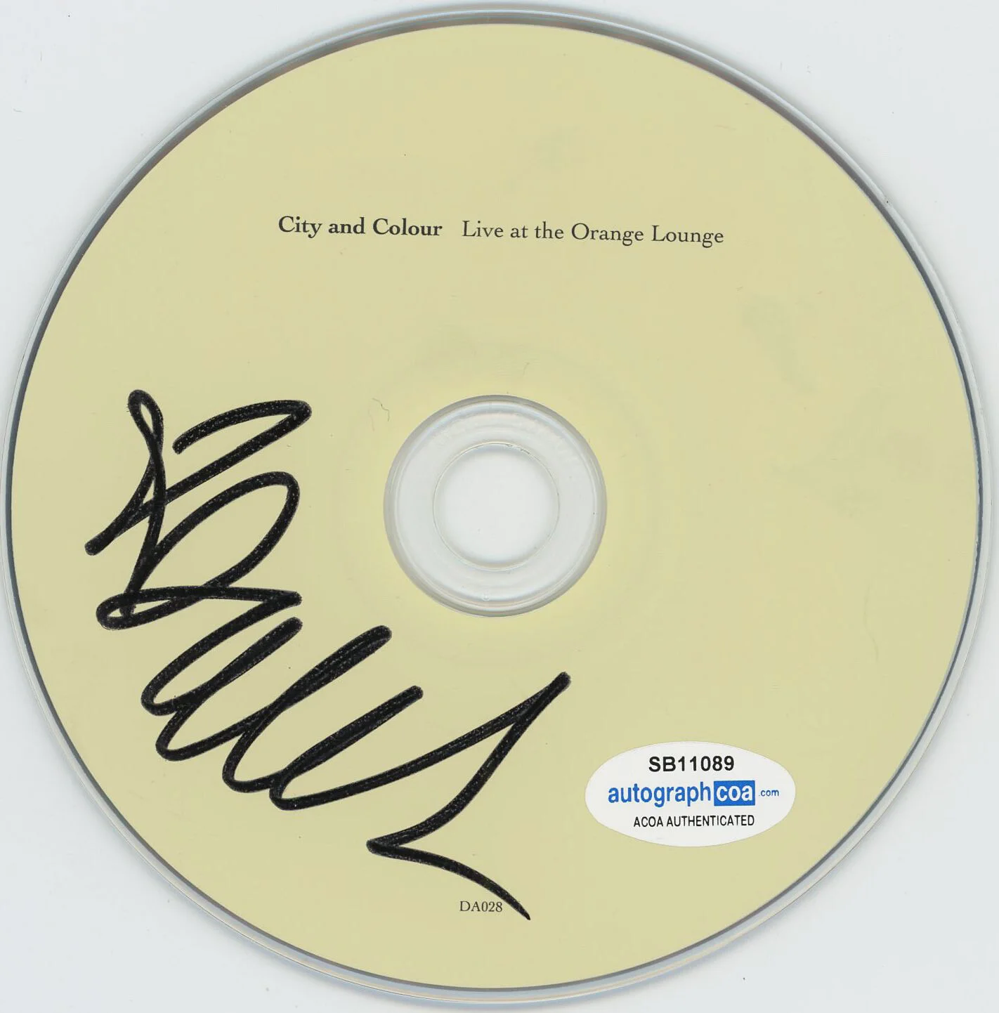 DALLAS GREEN City, Colour — Dallas Green CITY AND COLOUR signed "LIVE AT ORANGE LOUNGE" CD b Proof ACOA COA, image 3