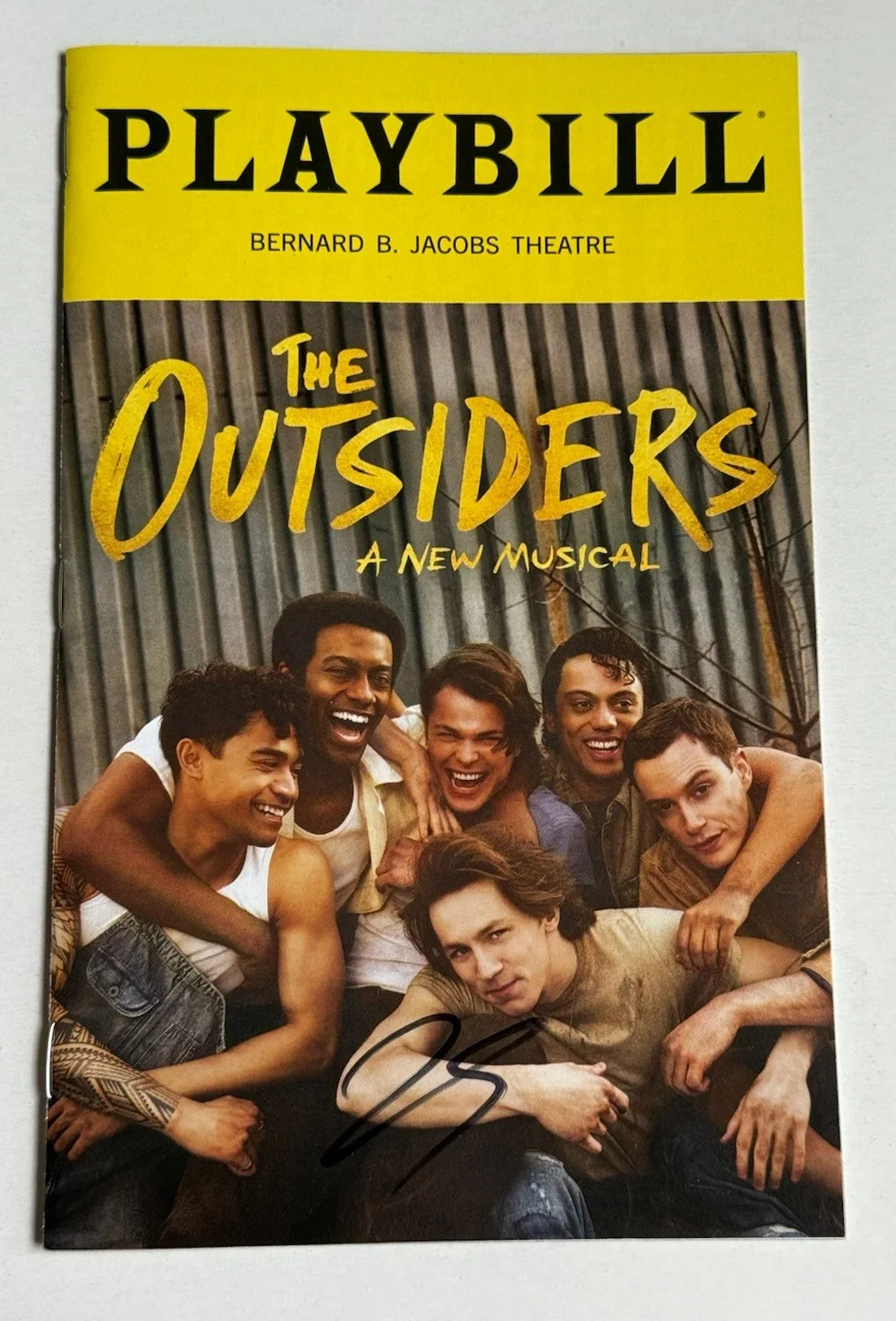 Josh Strobl — Josh Strobl hand signed The Outsiders playbill PONYBOY Broadway autograph, image 3
