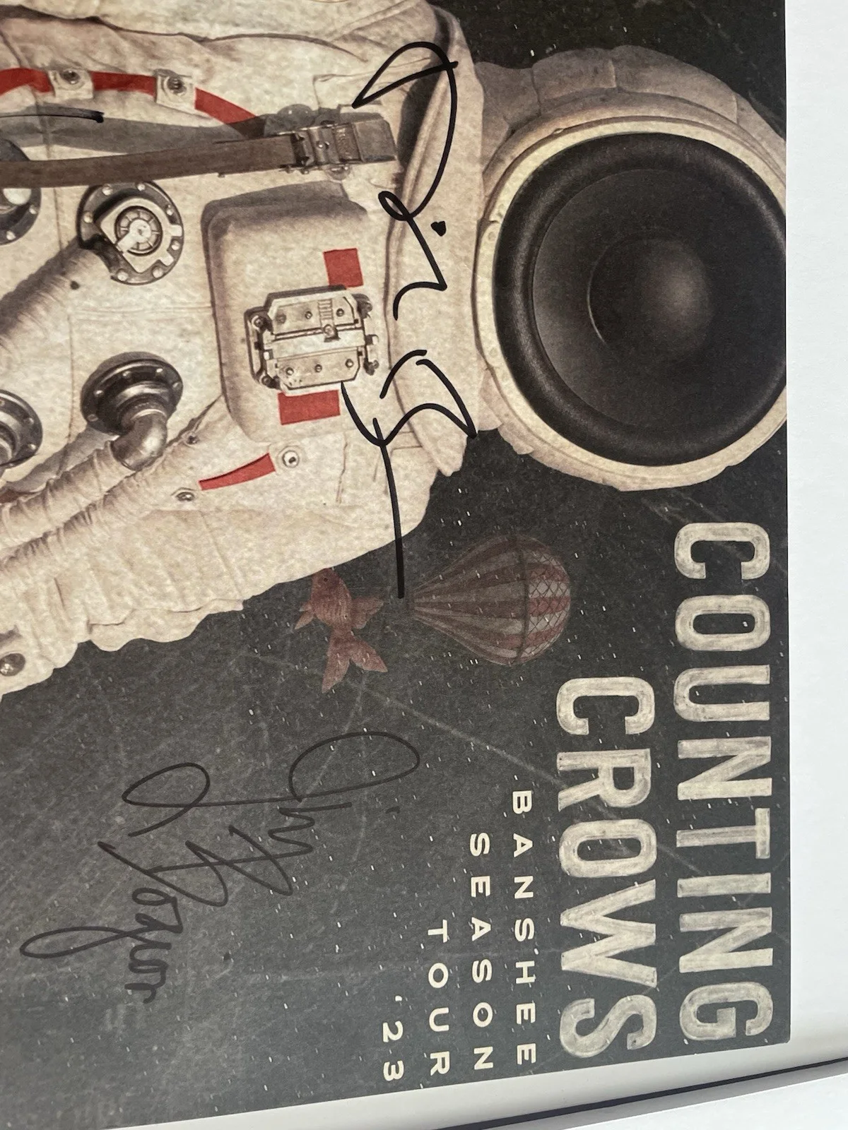 Counting Crows Banshee Season Tour 2023 Original Autographed Music Poster, изображение 2