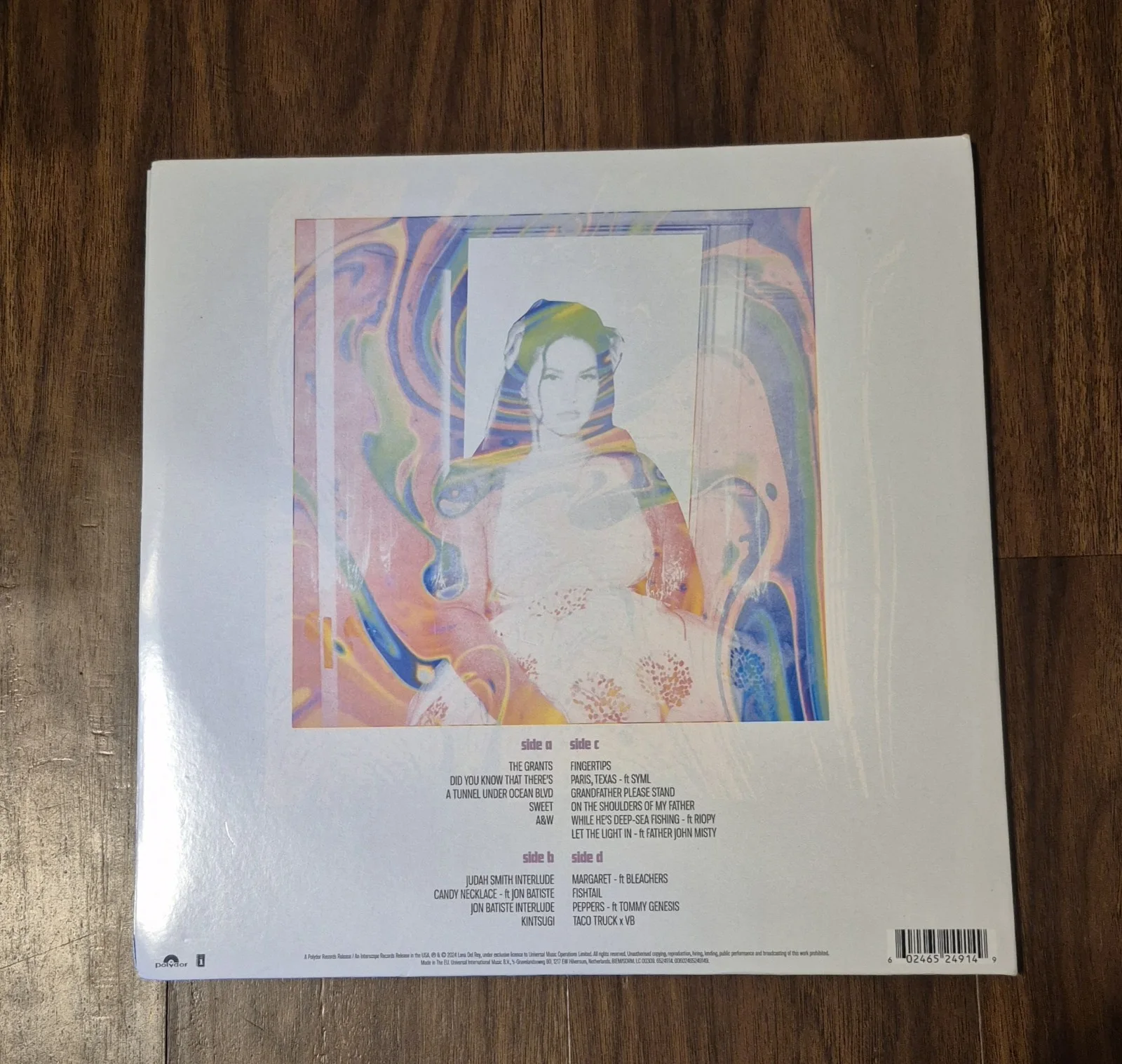 Lana Del Rey Music Signed Autographed Tunnels Under Ocean Blvd Vinyl Album JSA, image 2