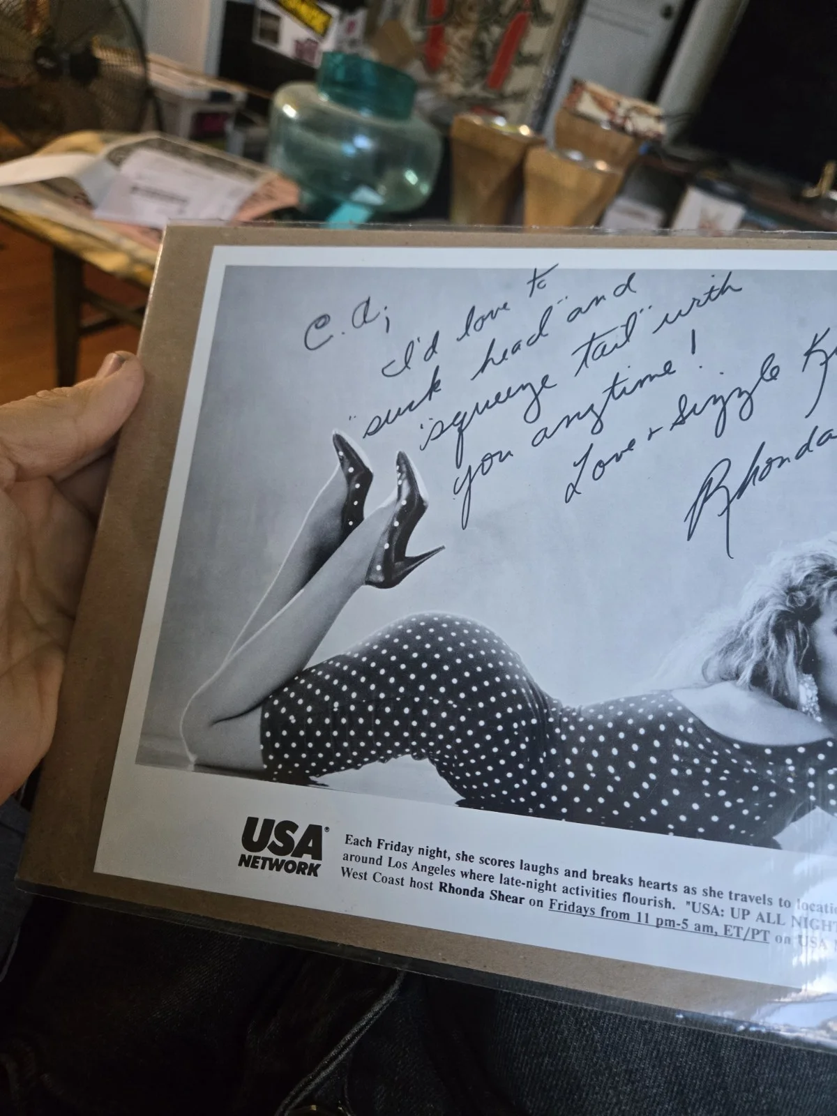 Rhonda Shear Autographed 8 By 10 Photo Usa Up All Night Promo Photo, изображение 4